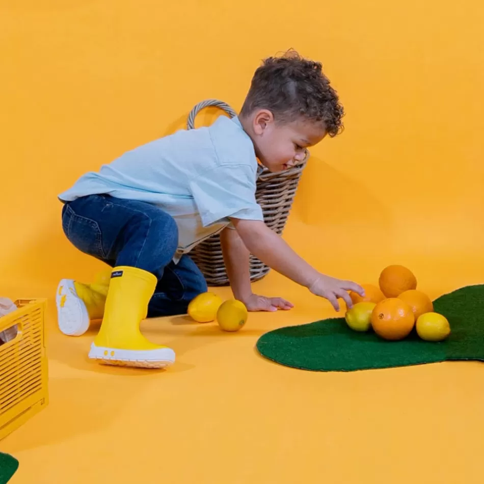 Hot Méduse Bottes enfant Airport Jaune/Blanc Meduse AirportJaune/Blanc