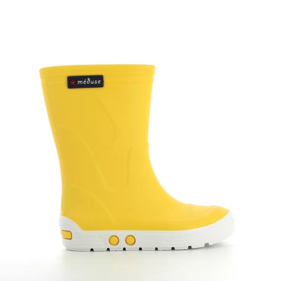 Hot Méduse Bottes enfant Airport Jaune/Blanc Meduse AirportJaune/Blanc