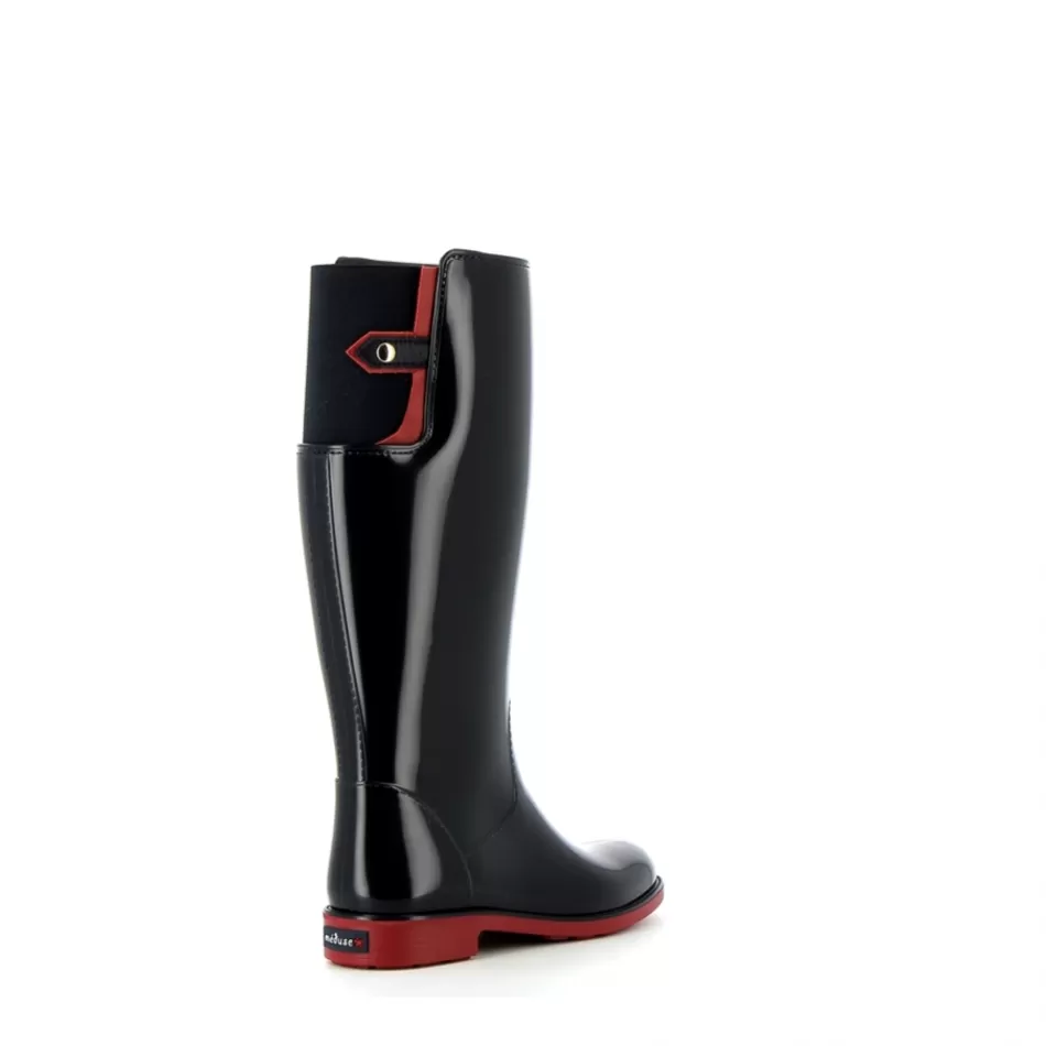 Clearance Méduse Bottes femme Fausie Bleu Nuit/Rouge Foncé Meduse FausieBleuNuit/RougeFoncé