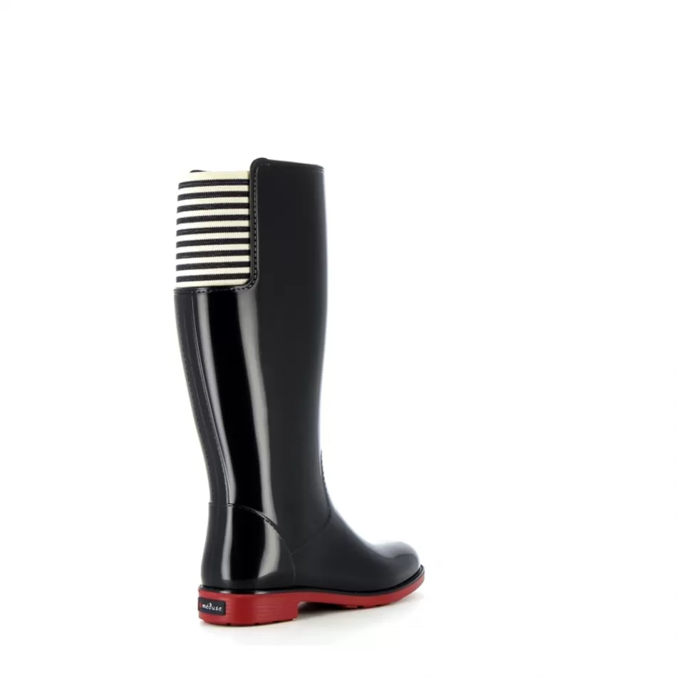 Discount Méduse Bottes femme Faustar Bleu Nuit/Rouge Foncé Meduse FaustarBleuNuit/RougeFoncé