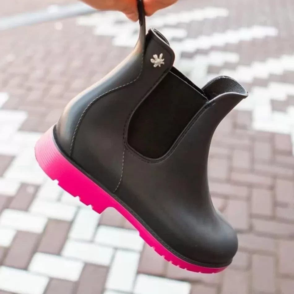 Best Méduse Bottines enfant Jumpy Anthracite/Fuchsia Meduse JumpyAnthracite/Fuchsia