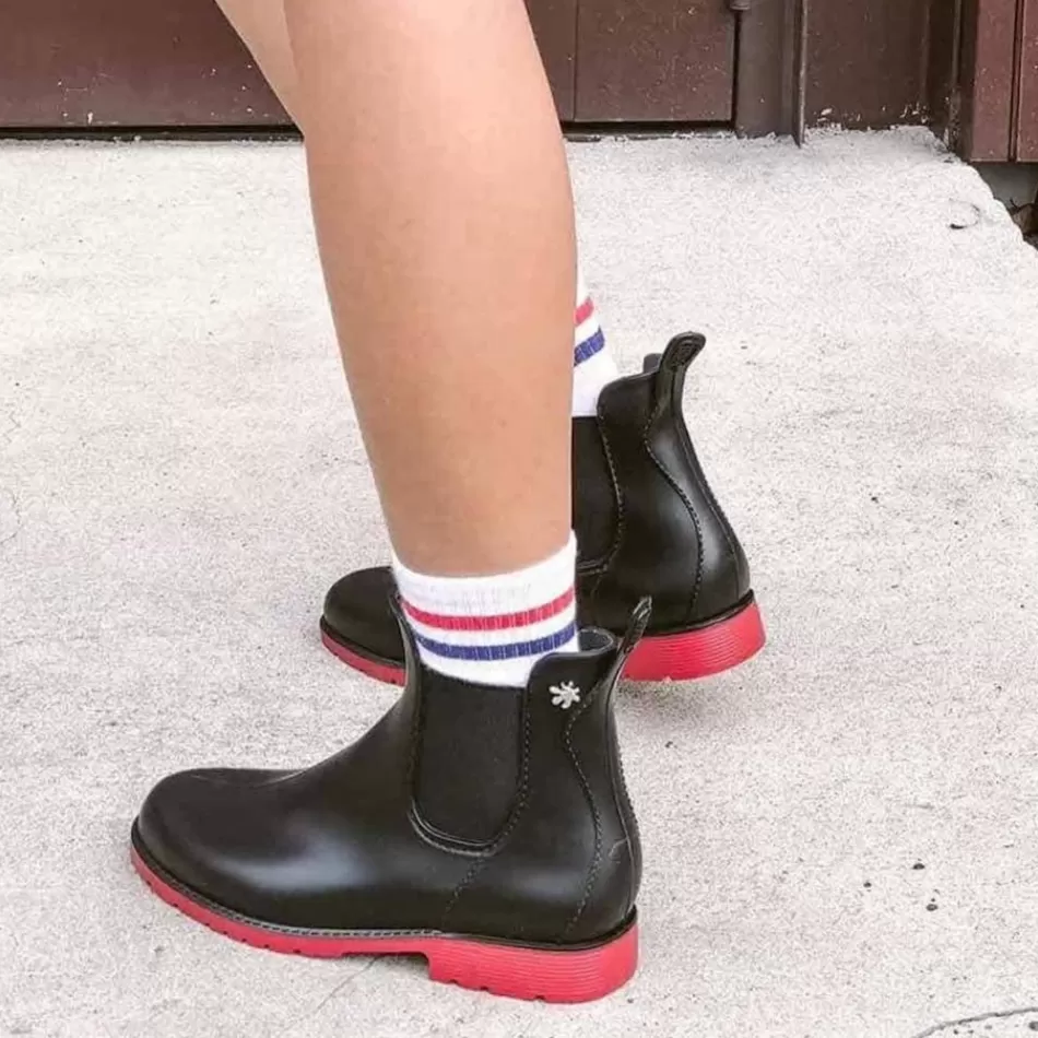 Store Méduse Bottines enfant Jumpy Noir/Rouge Meduse JumpyNoir/Rouge