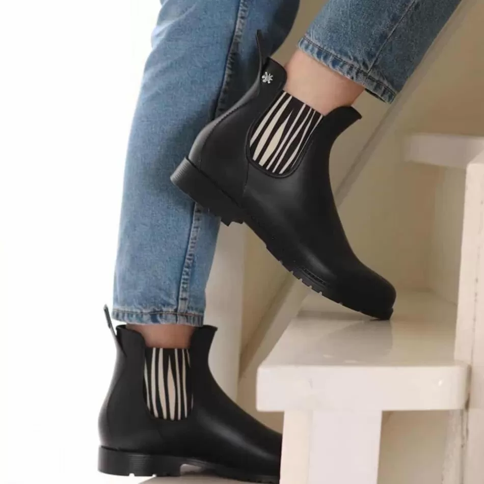 Hot Méduse Bottines enfant Jumpzebr Noir Meduse JumpzebrNoir