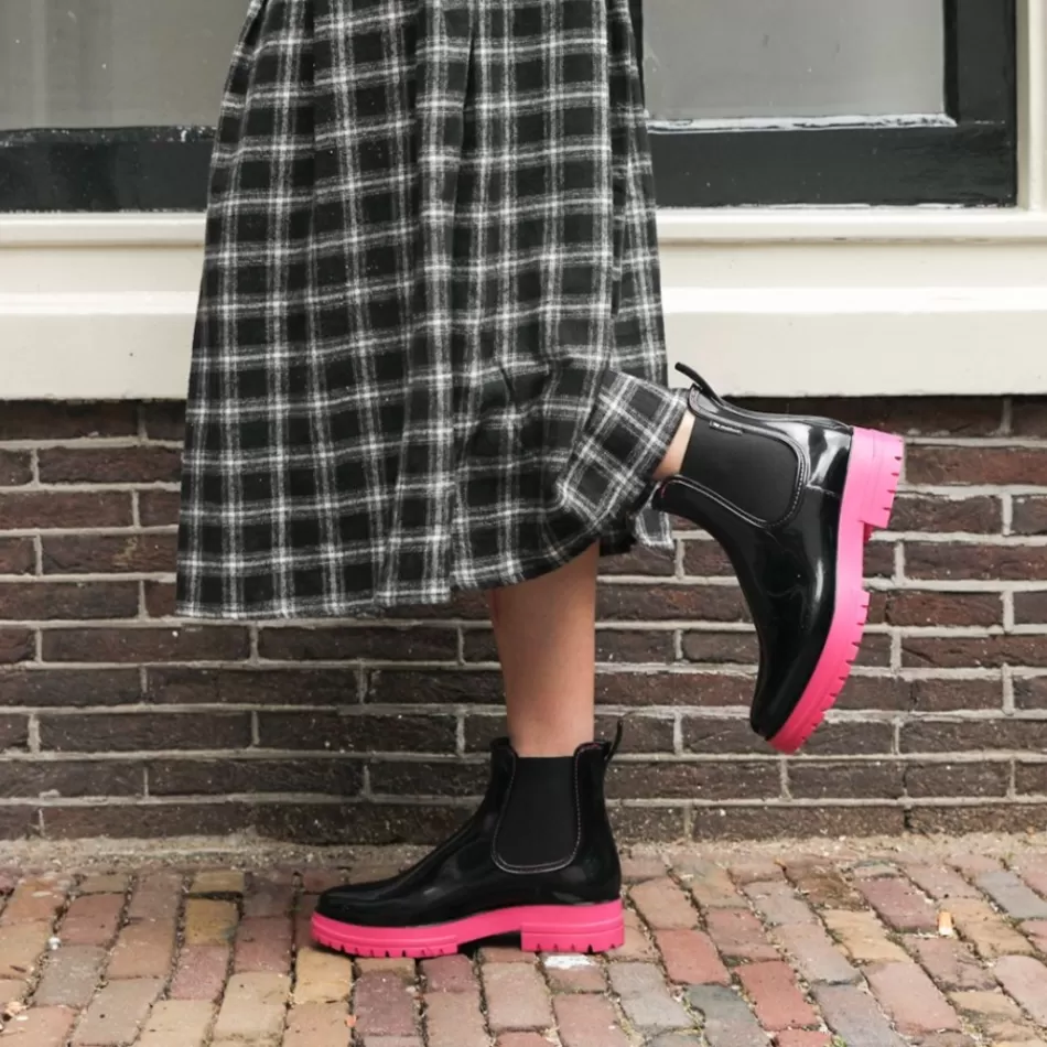 Best Sale Méduse Bottines femme Jalbal Noir/Fuchsia Meduse JalbalNoir/Fuchsia