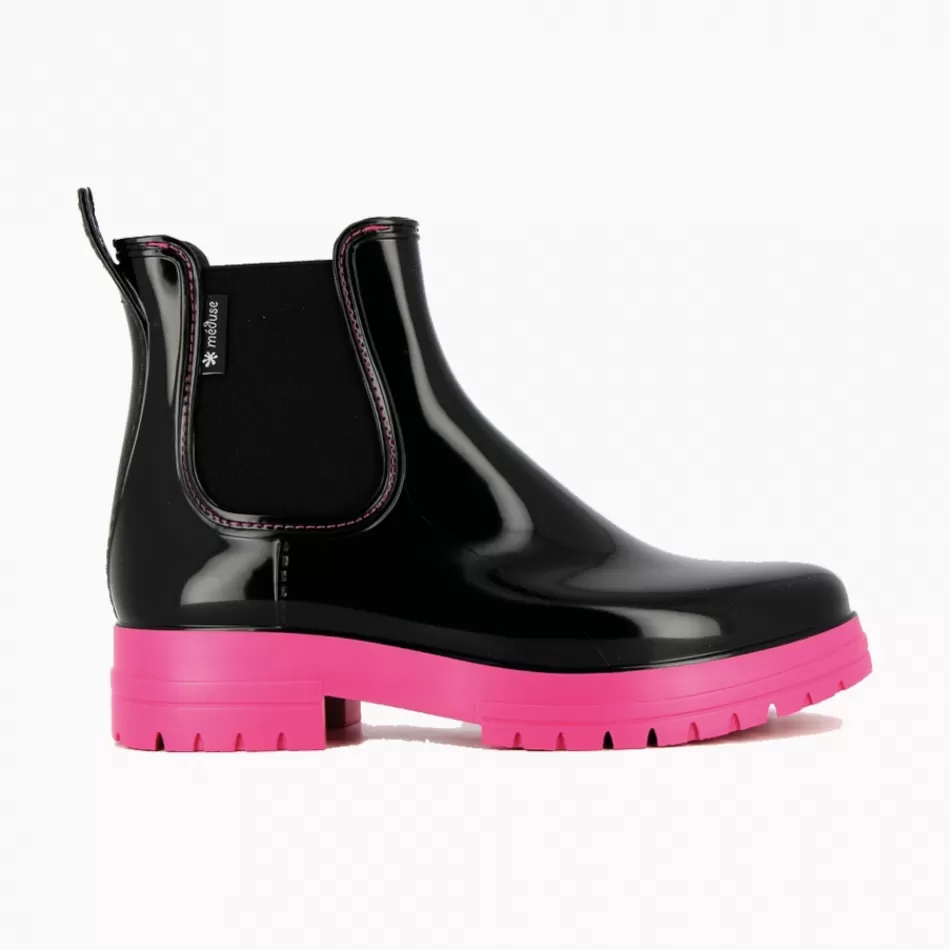Best Sale Méduse Bottines femme Jalbal Noir/Fuchsia Meduse JalbalNoir/Fuchsia
