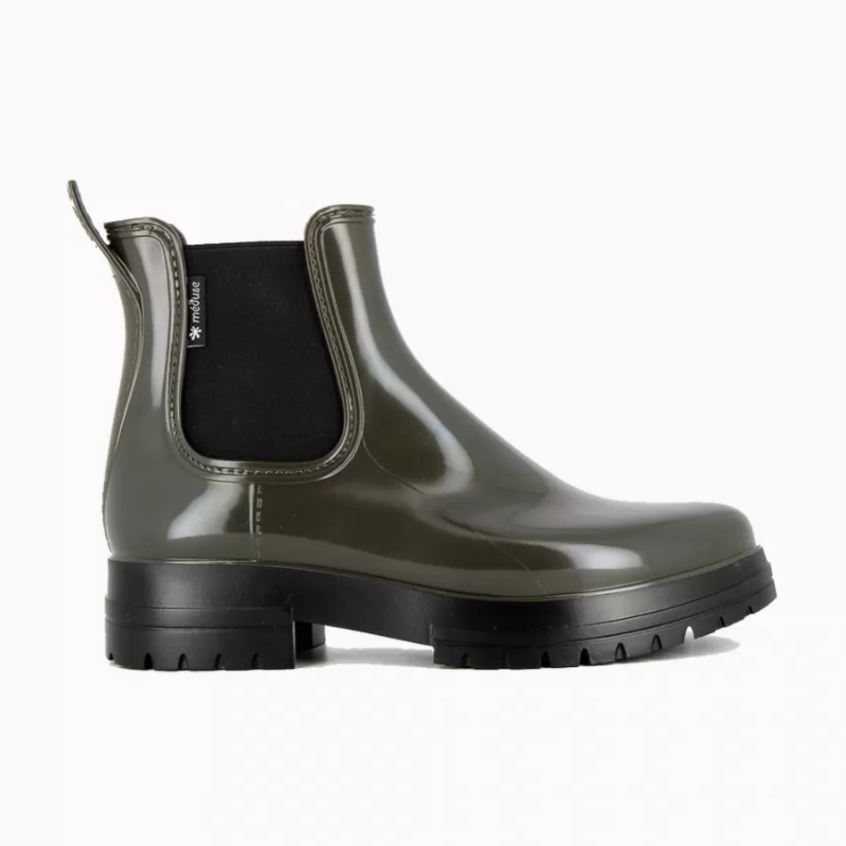 Best Méduse Bottines femme Japmod Kaki/Noir Meduse JapmodKaki/Noir