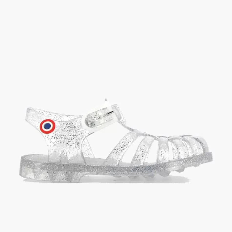 Best Sale Méduse Sandales enfant Sunmif Argent Pailleté Meduse SunmifArgentPailleté