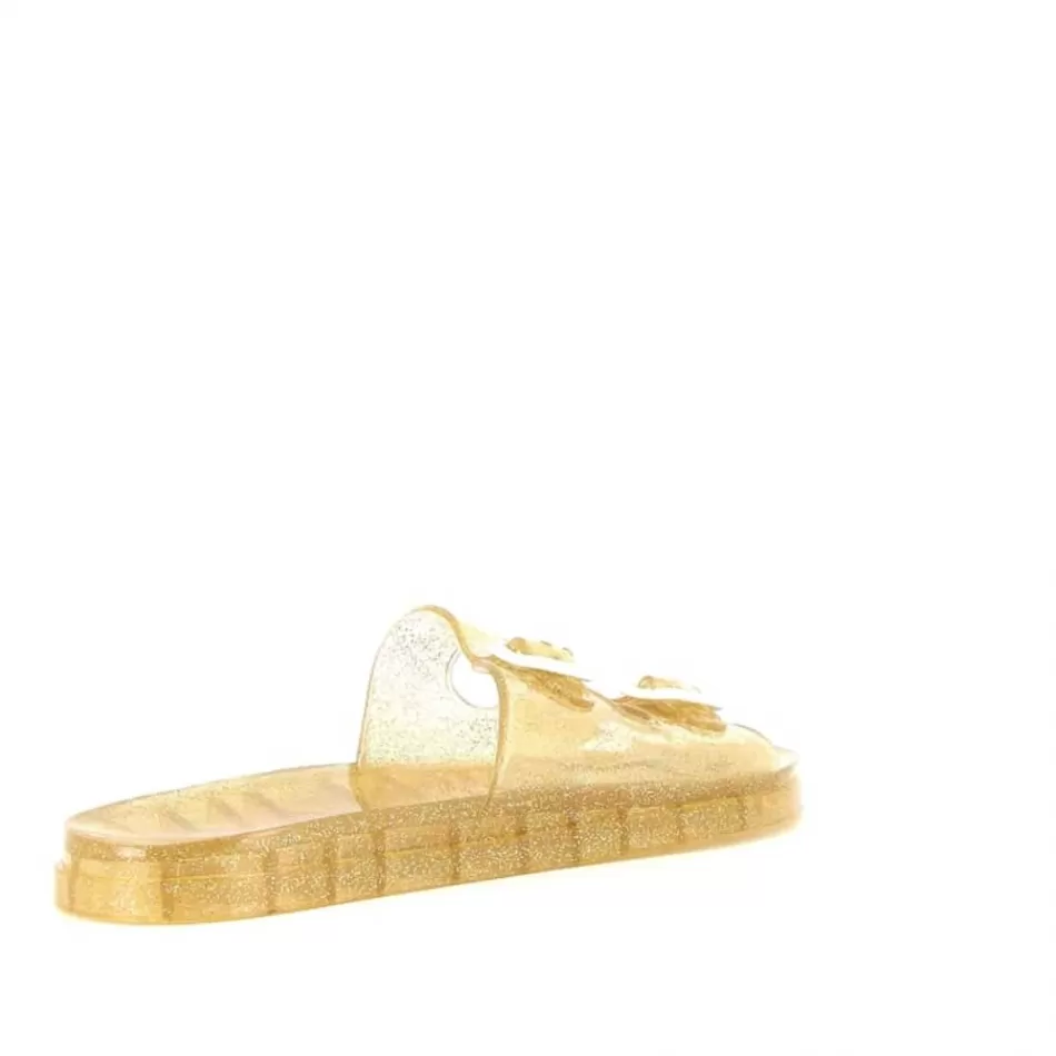 Cheap Méduse Sandales femme Mambo Doré Pailleté Meduse MamboDoréPailleté