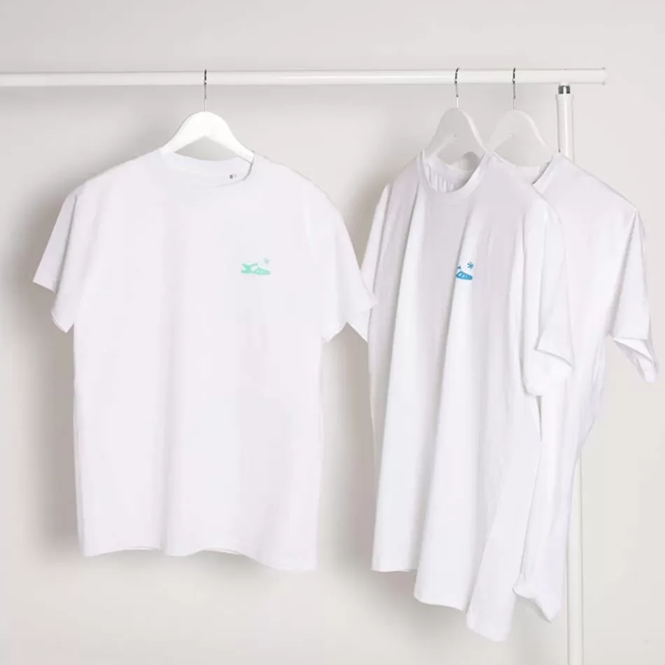 Hot Méduse Textile T Shirt Blanc Imprimé Vert Meduse