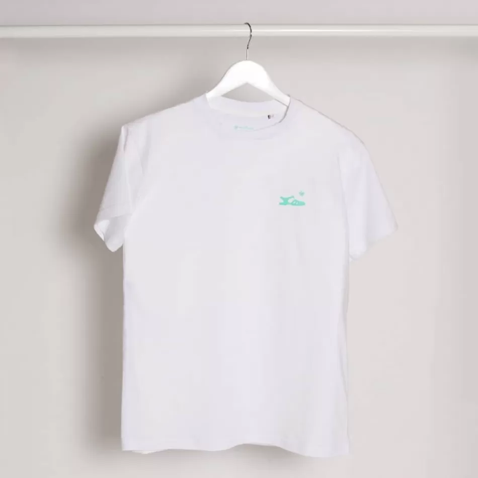 Hot Méduse Textile T Shirt Blanc Imprimé Vert Meduse